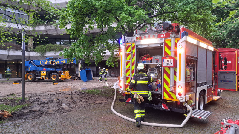 Feuerwehrübung in der Versicherungskammer Bayern
